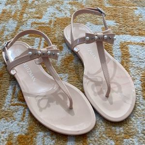 Stuart Weitzman Mellie Bow Jelly Sandals